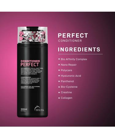 TRUSS Perfect Conditioner - Advanced Anti-Aging Formula for All Hair Types | Strengthens & Nourishes Colored & Damaged Hair - Buy Online on GoSupps.com
