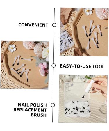 Beaupretty Nail Bottle Brush 1 Set replacement brush plastic nail polish Tools Products for manicure round head nail salon supplies applicator gel nail polish bottle brush replace - Buy Online on GoSupps.com