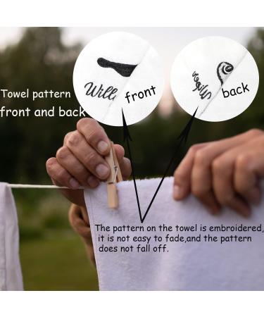 TSOTMO Naughty Couple Wash Towel - Adult Humor Gift - Thank for Cumming - Sex Towel Gift - Buy Online on GoSupps.com