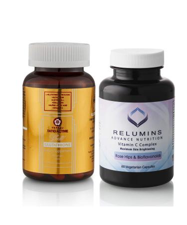New Tatio Active Gold Glutathione 1800mg and Relumins Vitamin C 60 Capsules!!