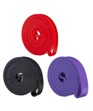 HIOPOIUYT Exercise Bands With Different Resistance Pull Up Bands For Strength Training Fitness Stretch Workout Bands