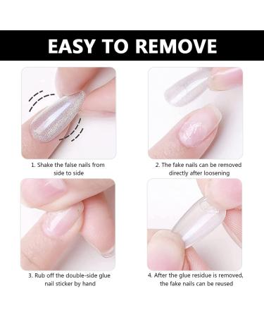 480 PCS 20 Sheets Transparent False Nail Stickers Double-Side Glue False Nail Sticky Tabs Waterproof False Nail Glue Stickers Breathable False Nail Tabs Adhesive Strong for Press on Nail DIY Nail Art 480 False Nail Stickers - Buy Online on GoSupps.com
