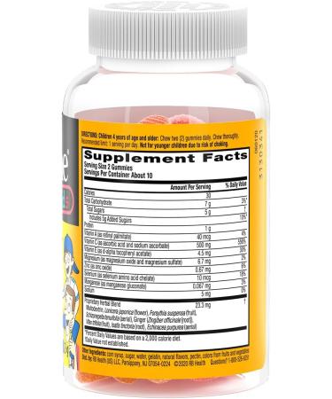 Airborne 500mg Vitamin C + Zinc Immune Support Supplement Gummies for Kids Assorted Fruit Flavor Gluten Free Crafted Blend with Powerful Antioxidants Vitamins C & E 21 Gummies (4 Pack) - Buy Online on GoSupps.com