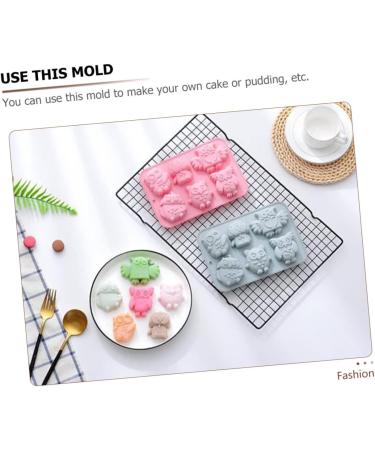 OUNONA 6 Pcs Baking Cake Mold Chocolate Molds Mold for Chocolate Cake Making Mold DIY Cake Mold Baking Pan Roasting Pan Creative Baking Mold Pudding Forest Baking Tools Baking Mould Candy 19.9x13.8cmx3pcs Pinkx3pcs - Buy Online on GoSupps.com