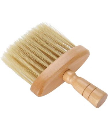 Neck Duster Brush Neck Brush Barber Neck Face Duster Brush Salon Hair Cleaning Wooden Sweep Brush Hair Cut Hairdressing Tool Cut Neck Brush Barber - Buy Online on GoSupps.com