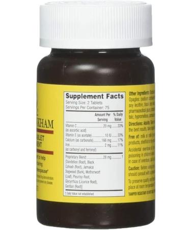 6pk Lydia Pinkham 150 Tablets - Natural Herbal Supplement for Women's Health - Buy Online on GoSupps.com