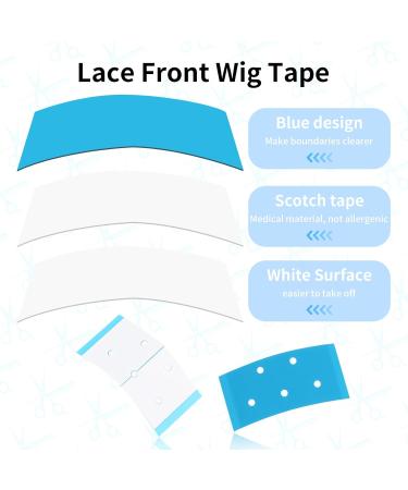 Buy WLLHYF 36 Pieces Double-Sided Wig Tape | Clear Waterproof Adhesive for Lace Wigs Toupees & Hair Extensions - Fast International Shipping - Buy Online on GoSupps.com