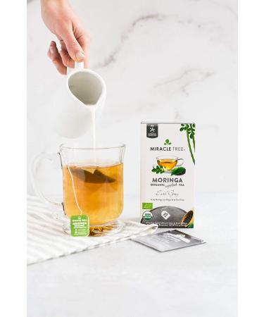 Miracle Tree Moringa Organic Superfood Tea - Honey & Vanilla, Caffeine Free, 25 Tea Bags - Buy Online on GoSupps.com