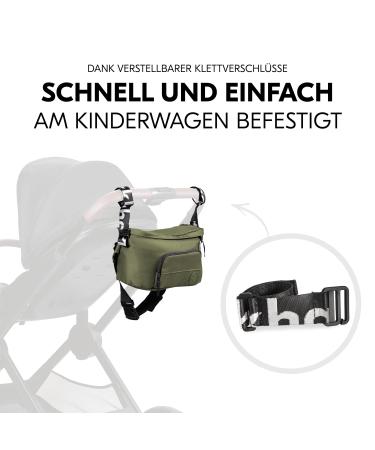 Hauck 2-in-1 Stroller Bag | Large Organizer Hip Pocket & Crossbody | Adjustable Belt (Olive) - Perfect for Men & Women - Shop Now! - Buy Online on GoSupps.com