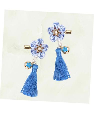 ibasenice 1 Pair Girl Barrettes Clip Bows Hair Clips Party Hair Clip Tassels Barrettes Kids Hair Clips for Girls Bow Hair Clips Hair Clip for Han Chinese Clothing Filler Japanese-style Child - Buy Online on GoSupps.com