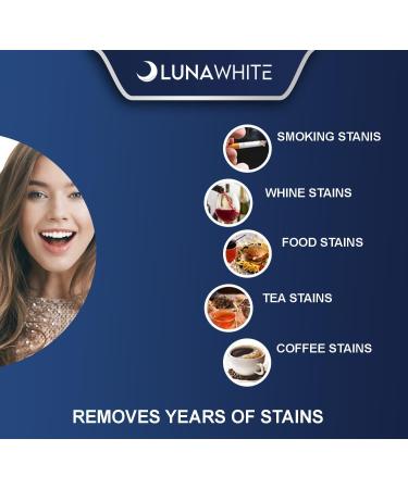 LUNAWHITE Premium Teeth Whitening Strips Zero Sensitivity Enamel Safe White Teeth Teeth Whitening Formulated by Dentist 1x2ml Whitening Pen - Buy Online on GoSupps.com