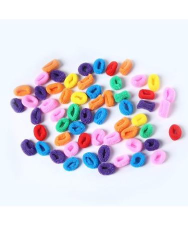 Girls Elastic Hair Ties - 100 Mixed Color Ponytail Holders | Durable & Reliable Baby & Children Hair Bands - Buy Online on GoSupps.com