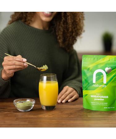 Naturya Organic Wheatgrass Powder 200g - Pure and Nutrient-Rich Superfood - Buy Online on GoSupps.com