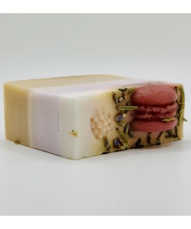 Handmade Artisanal Soap Cake Theme Macaroon Scent 4.5 oz