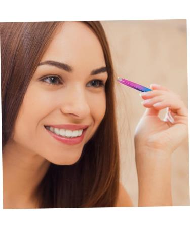 HAPINARY Stainless Steel Eyebrow Tweezers Brow Clip Travel Eyebrow Clamp Brow Tool Tweezers for Women Eyebrow Tweezer with Brush Beauty Accessories Tweezers for Eyebrow Beauty Tools - Buy Online on GoSupps.com