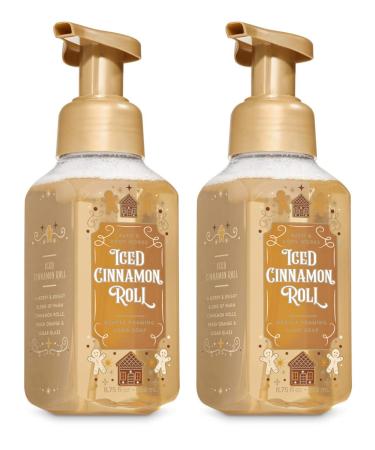 Bath and Body Works Iced Cinnamon Roll Gentle Foaming Hand Soap 2 Pack