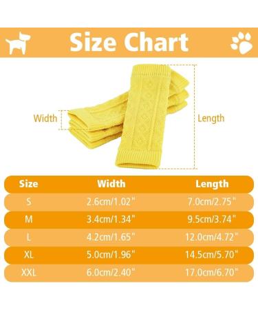 Dongker Dog Elbow Protection - 4pc Warm Elastic Pet Leg Warmers for Small & Medium Dogs/Cats - Knitted Leg Wound Protection XXL - Buy Online on GoSupps.com