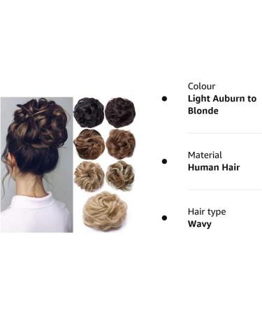Light Auburn to Blonde Wavy Hair Bun Extension - 40g - Buy Online on GoSupps.com
