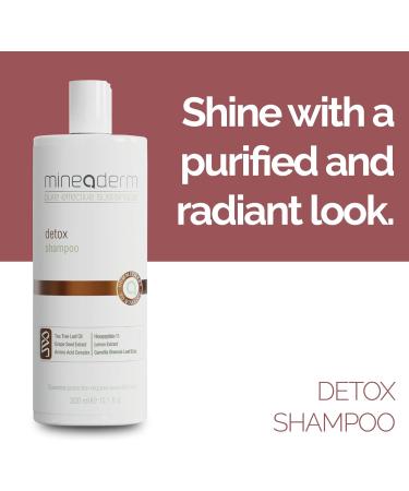 Mineaderm Detox Shampooing v g talien et sans sulfate avec huile d'arbre th extrait de p pins de raisin et acides amin s Nettoie en profondeur et purifie les cuir chevelus gras et sensibles - Buy Online on GoSupps.com