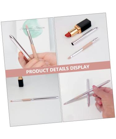 FRCOLOR 2pcs Retractable Lip Brush Set - Travel-Friendly Makeup Applicator with Synthetic Bristles for Lipstick & Eyeshadow - Pink - Buy Online on GoSupps.com