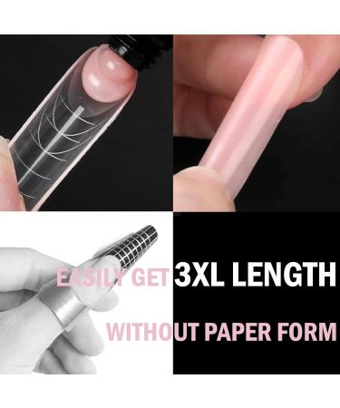 3XL Dual Nail Forms - Square Curved Molds for Polygel Acrylic & Dip Powder Extensions | International Shipping Available - Buy Online on GoSupps.com