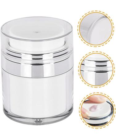 Beaupretty Travel d airless cream s moisturizer pump jar Moisturizer container cosmetic cream jar Empty airless cosmetic container pump type plastic travel moisturizing Bottle 7.5X6.2CM As Shown - Buy Online on GoSupps.com
