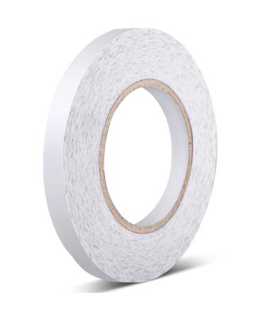 Outus Sticky Fabric Tape Double-Sided Tape Adhesive Cloth Tape Press-on Tape, No Sewing, Gluing, or Ironing, Alterations and Hemming Tool (1 Piece,1/2 Inch x 164 Feet) 1/2 Inch x 164 Feet 1
