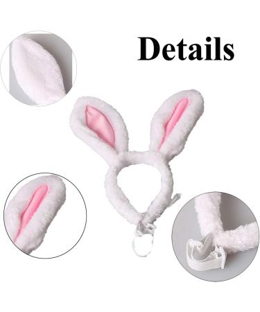 Golden Apple 2 Pcs Christmas Pet Headband Fluffty Bunny Ears Headband Easter Party Puppy Headwear Supplies for Cat Dog (S) - Buy Online on GoSupps.com