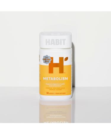 Habit Metabolism Supplement 2 Pack (120 Capsules) - Supports Digestive Health & Metabolism, Vitamin B12, Selenium, Chromium, Apple Cider Vinegar, Vegan, Non-GMO Dual Pack - Buy Online on GoSupps.com