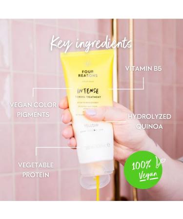 Four Reasons Hair Tower Conditioner - Natural Intensive Yellow Tint | Semi-Permanent Hair Color for Gentle Vibrant Results - Buy Online on GoSupps.com