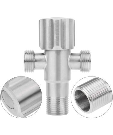 Buy Stainless Steel G1/2 Inch Bathroom Angle Valve - Durable Water Shut-Off Valve for Kitchen & Bathroom - Buy Online on GoSupps.com
