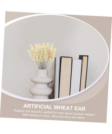 Amosfun 24pcs Wheat Ear Flower Silk Flower Office Decore Window Trim Decor for Living Room Fake Wheat Ear Wheat Decoration Natural Decorate Artificial Flower Straw Flower Arrangement Beige 30X1.5CM - Buy Online on GoSupps.com