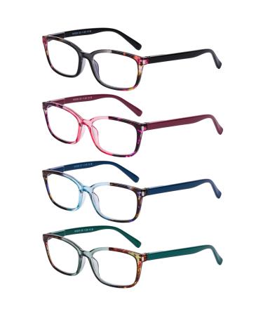 DOOViC Reading Glasses for Women Blue Light Blocking Stylish Design Womens Readers 1.5 Strength 4 Colors-s2 1.5 x