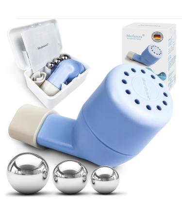 Murlancra Lung Exerciser and Mucus Clearing Device Breathing Mucus Clearing Relief Remover Blue