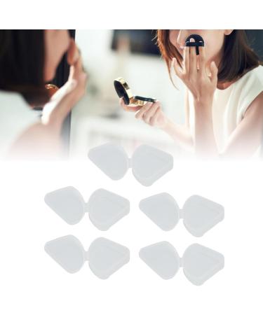 ZJchao Powder Puff Box Plastic Triangle Makeup Puff Container Transparent for Powder Rooms for Beads - Buy Online on GoSupps.com