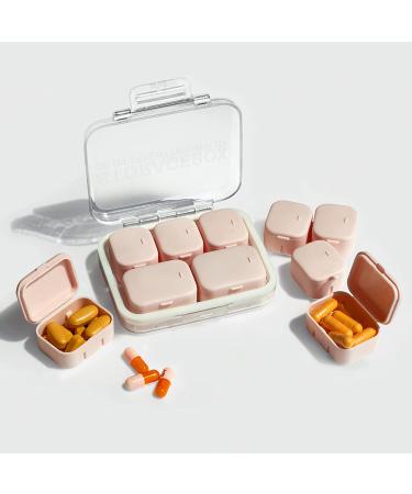 UNI-AOSA Travel Pill Organizer - 10 Compartments, Pink, Moisture & Water Proof, BPA-Free - Buy Online on GoSupps.com