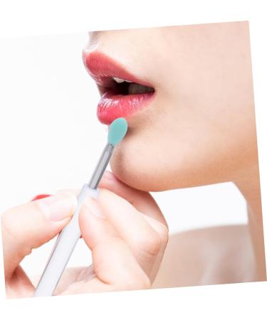 DRESSOOS 6pcs Small Lip Brush with Lid Lip Gloss Lipstick Eyeshadow Eye Shadows Applicators Lip Applicator Silicone Makeup Brush Lip Mask Applicator Lip Wands Scrub Brush Plastic - Buy Online on GoSupps.com