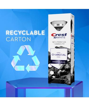 Crest 3D White Whitening Therapy Charcoal Deep Clean Toothpaste - Invigorating Mint 3.5oz (Pack of 1) - Buy Online on GoSupps.com