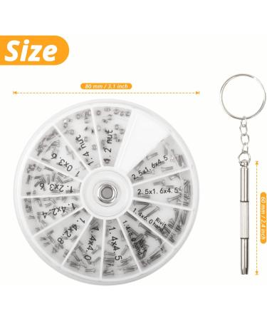 NUTJAM 120 PCS Eyeglass Repair Kit - Universal Tool for Glasses, Sunglasses, Jewelry, Watches - Includes Tiny Screws, Nuts, Screwdrivers for Precision Repair - Buy Online on GoSupps.com