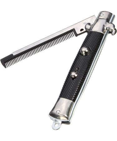 9 Inch Stainless Steel Switch-Blade Folding Pocket Comb - Premium Quality (1-Unit) - Buy Online on GoSupps.com