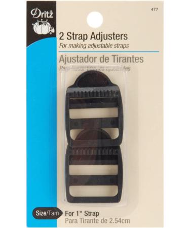 Dritz 1 Strap Adjusters Slide Black - Pack of 2 - Buy Online on GoSupps.com