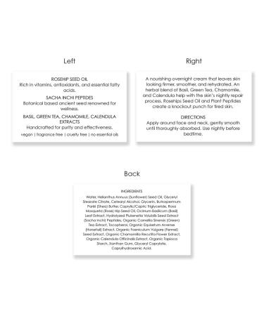 Deep Steep Night Cream, 1 oz Hydrating Overnight Moisturizer with Rosehip Oil, Green Tea, Chamomile & Calendula Vegan, Clean Beauty Skincare, Deep Hydration & Repair Night Cream 1 Fl Oz (Pack of 1) - Buy Online on GoSupps.com