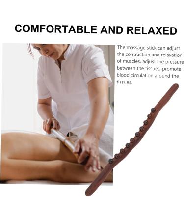 Healeved Wooden Massage Roller Stick | Manual Trigger Point & Acupressure Tool | International Shipping Available - Buy Online on GoSupps.com
