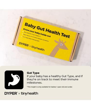 DYPER Baby Gut Health Test Kit | at Home Digestive Health Testing Kit for Microbiome Balance | Biomarker Testing for Eczema  Allergy  Asthma  Metabolic Health  & Food Sensitivity | Newborn to 3 Years - Buy Online on GoSupps.com