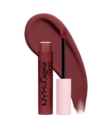 NYX PROFESSIONAL MAKEUP Lip Lingerie XXL Matte Liquid Lipstick - Strip & Tease (Brown Plum) 24 Strip & Tease 0.13 Fl Oz (Pack of 1) - Buy Online on GoSupps.com