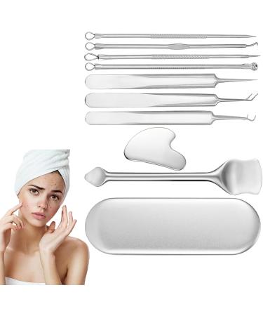 Blackhead Remover Kit | Acnes Extraction Tool | Comedone Extractor Set | Stainless Multipurpose Whitehead Extractor Tool With Box for Quick and Easy Removal of Pimples and Blackheads - Buy Online on GoSupps.com