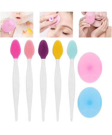Mini Facial Cleansing Brush Set | Silicone Exfoliating Pore Cleaner for Smooth Skin - Buy Online on GoSupps.com
