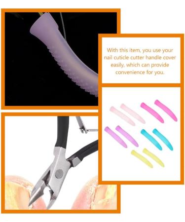 EXCEART 6 Pairs Cuticle Cover Trimmer Handle Cover Cuticle Trimmer Handle Silicone Sleeve Silicone fingertips Sleeve Manicure Tools Nail Nail Nail Polish - Buy Online on GoSupps.com
