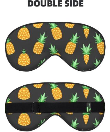 Buy Adjustable Pineapple Sleep Mask | Breathable & Fashionable Eye Mask for Comfortable Sleep | International Shipping - Buy Online on GoSupps.com