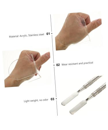 Buy 2 Sets Makeup Palette Ring | Acrylic Color Mixing Board for Liquid Foundation & Manicure | Salon Supply Beauty Tool - Buy Online on GoSupps.com